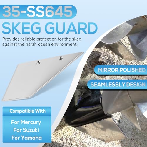 Bonbo 35SS645 Skeg Guard SafeSkeg Protector Tool Kit MarineGrade Stainless Steel Replacement for Select Mercury Suzuki Yamaha Marine Engines - Image 3