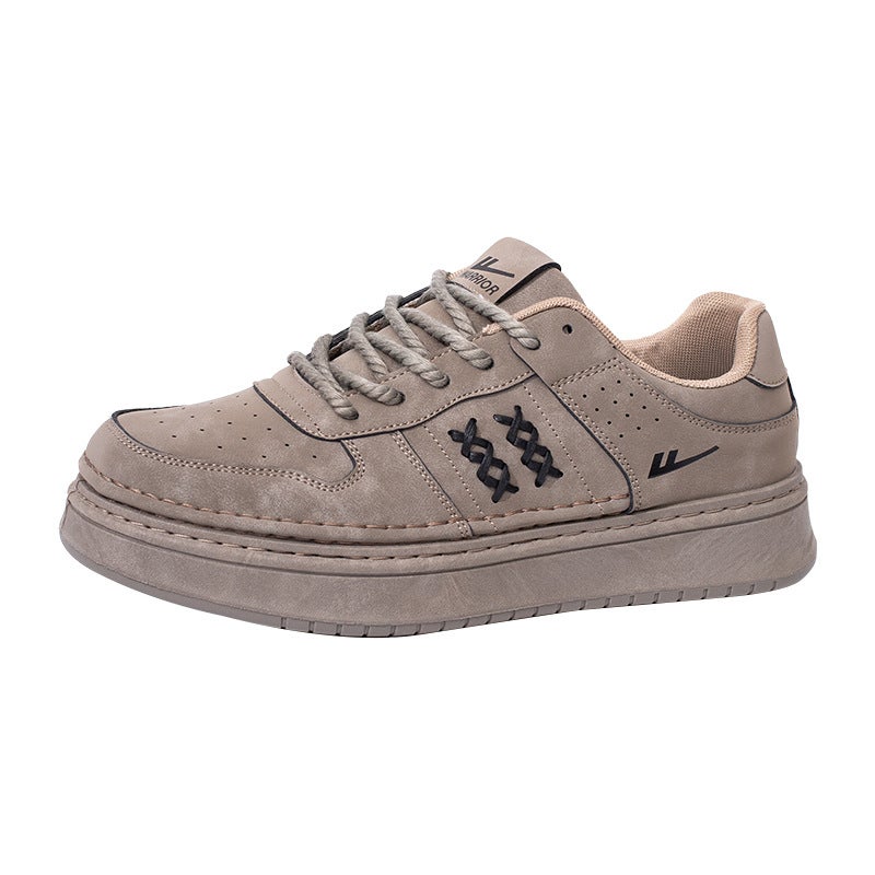 Pull-Back Design Thick-Soled Sneakers, Simple and Versatile, High-End Casual Shoes for Men and Women, Color-Blocked Breathable Couple Shoes - Image 1