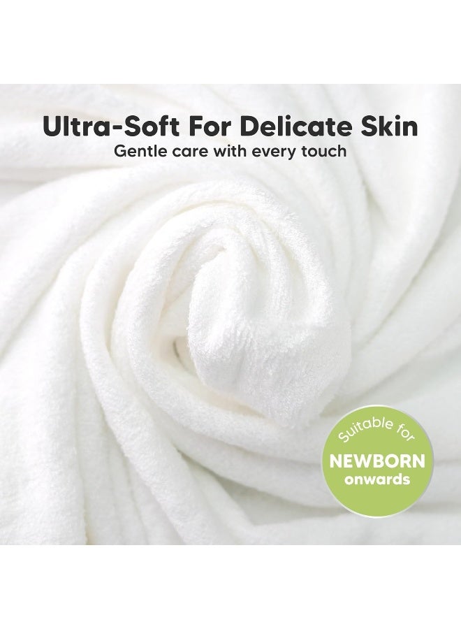 KeaBabies 6-Pack Cotton Baby Washcloths for Newborn - Organic Cotton Muslin Soft Wash Cloths for Babies, Infant, Kids, Toddler Towels for Boy, Girl, Super Absorbent Face Cloths, Scratch-Free Baby Rags (Nordic) - Image 3