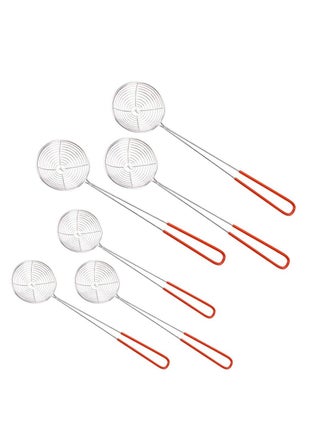 6 PCS Strainer Skimmer Ladle Silicone Handle Wire Skimmer Spoon Stainless Steel Sieve Set Hot Pot Strainer for Cooking and Frying - pzsku/ZCE689827BA50CBA66B40Z/45/_/1706779343/87430f78-f206-4c2e-b69e-39b36c01c53e