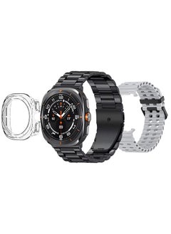 Kalobee SK7 Ultra Smartwatch Bundle With Accessories Including 1 Black Stainless Steel Band 1 Grey Silicone Band a Charging Cable and a TPU Case Protector  - Image 3