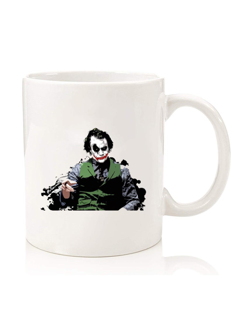 Theodor Premium Quality Two Sided Printed Coffee Mug Tea Cup For Home Office, Kids Men Women Joker Pointing - Image 1
