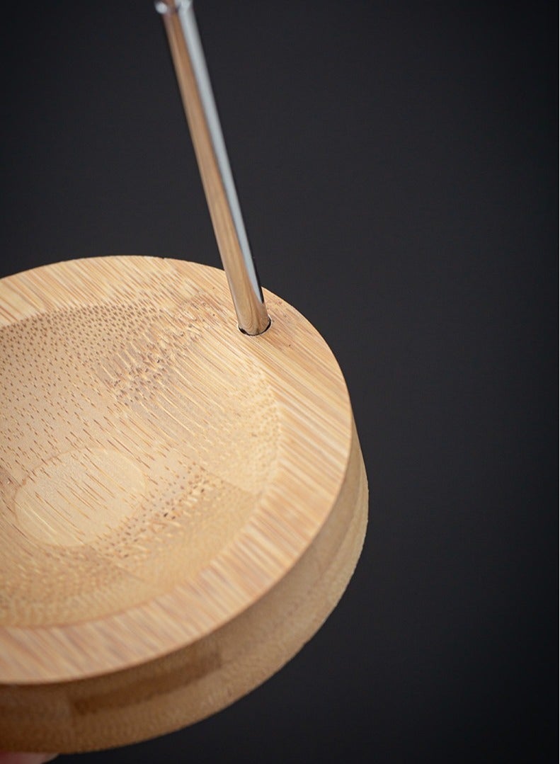Incense Holder, Multi-Purpose Design Wooden Incense Burner Ash Catcher with Stainless Steel Adjustable Stick Holder & Copper Coil Base for Home Decor Yoga Spa Meditation (Silvery) - Image 4