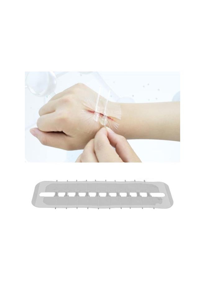 Generic - Zip Stitch, Wound Closure Strips, Emergency Protection Sutures Wounds, Cuttable Hygienic Zip Stitch Wound Bandages Zipper Band Aid Skin Adhesives Emergency Protection Zip - Image 1
