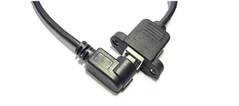 KNEUTRIX (1.5 meters) 90 Degree Right Angled USB B Type Male to Female Printer extension Lead Cord cable for Panel Mount - Image 4