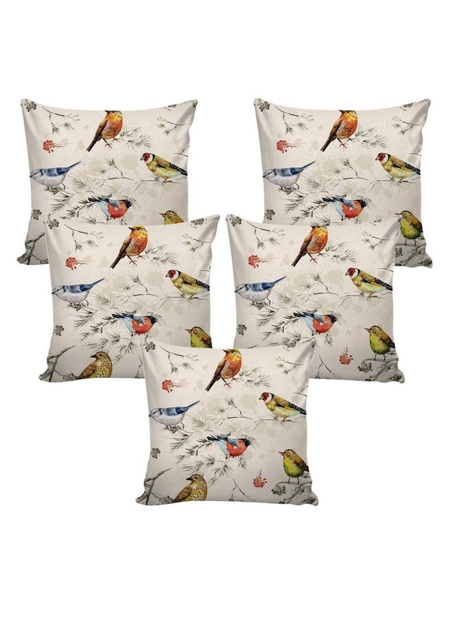 AEROHAVEN™ Set of 5 Decorative Hand Made Jute Throw/Pillow Cushion Covers - CC-01 (12 x 12 Inch) - Image 2