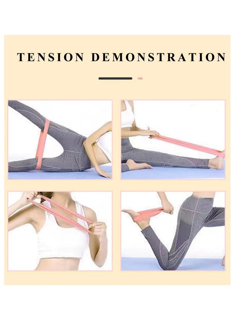 fdsport 5 Level Resistance Fitness Resistance Bands, Stretch Bands for Hips and Legs, Pilates Elastic Bands with Instruction Guide and Carrying Bag for Home Fitness Yoga Elastic Muscle Training, Rubber Band Exercise Elastic Bodybuilding - Image 3