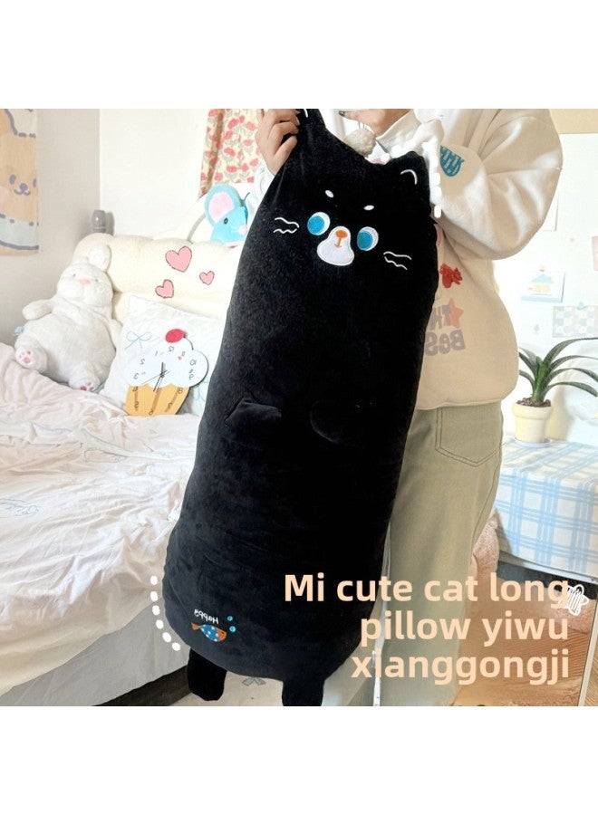 Cat Sleeping Pillow With Leg Pillow Special Doll Children's Plush Toy Girl Sleeping Doll Pillow-Specifications:Yellow-Color:70cm0.6kg - Image 3