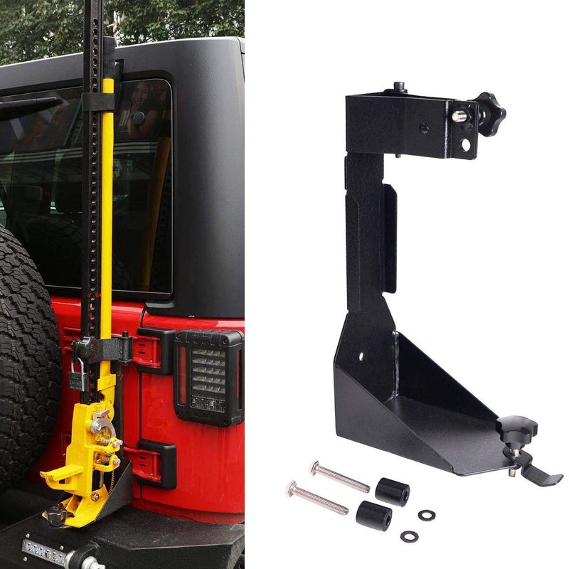 MOTLTECH High Lift Jack Mount Bracket fit for Jeep Wrangler JK 20072018