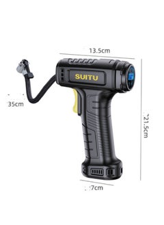 SUITU Wireless Air Compressor Tire Inflator, Portable Handheld Car Tire Inflator with Digital Display and LED Light, 12V Rechargeable Electric Tire Pump for Car Motorcycle Bike Balls and Inflators  - Image 4