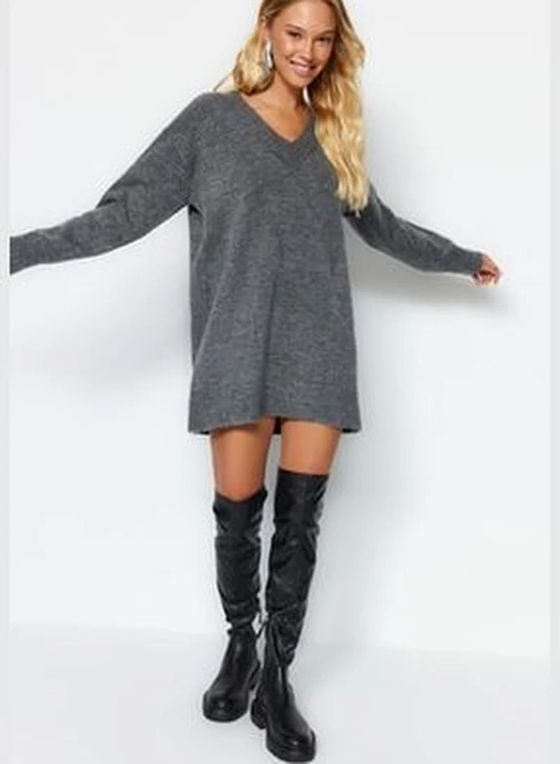 trendyol V-Neck Sweater Dress