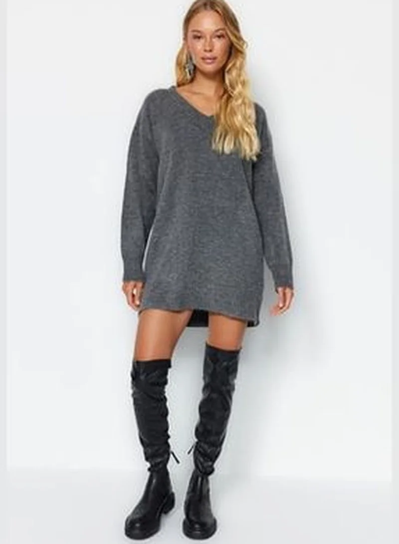 trendyol V-Neck Sweater Dress