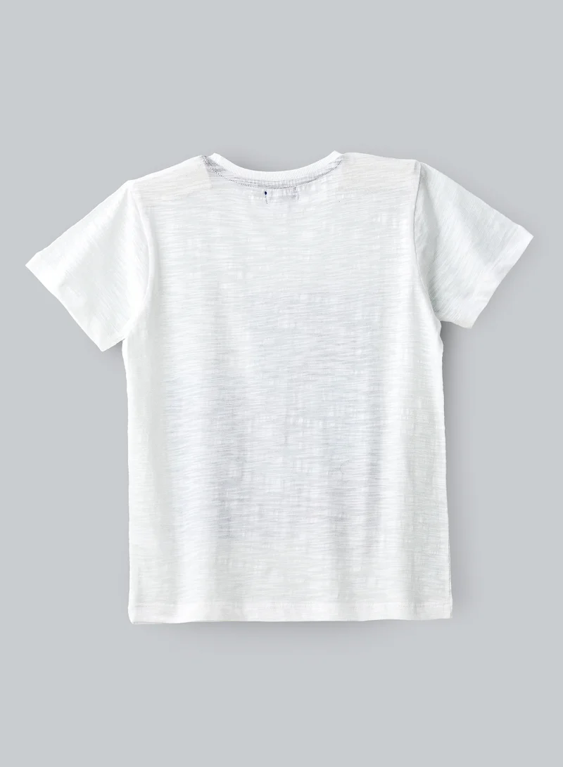 JAM Urban Sports Project' Athletic Graphic T-Shirt for Boys - White