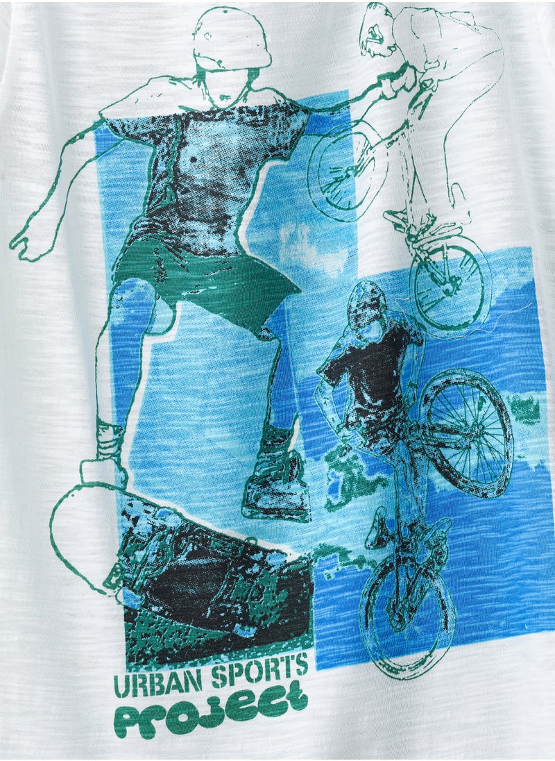 JAM Urban Sports Project' Athletic Graphic T-Shirt for Boys - White  - Image 3