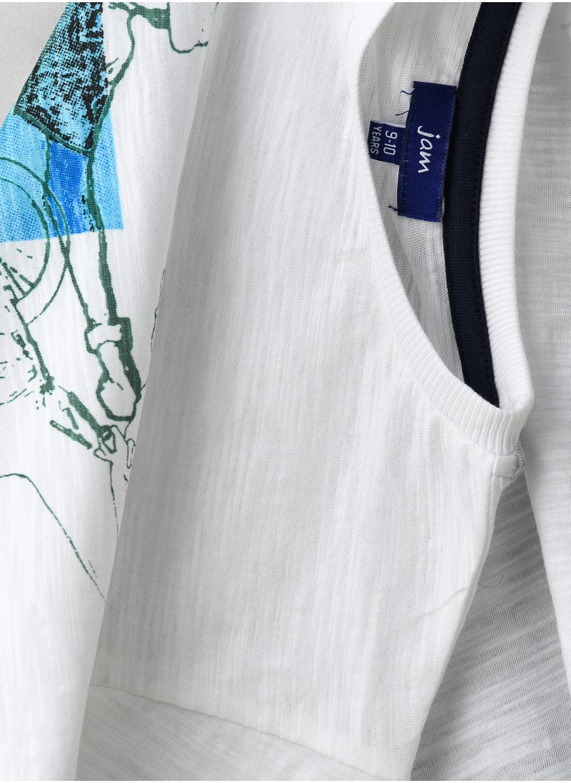 JAM Urban Sports Project' Athletic Graphic T-Shirt for Boys - White  - Image 4