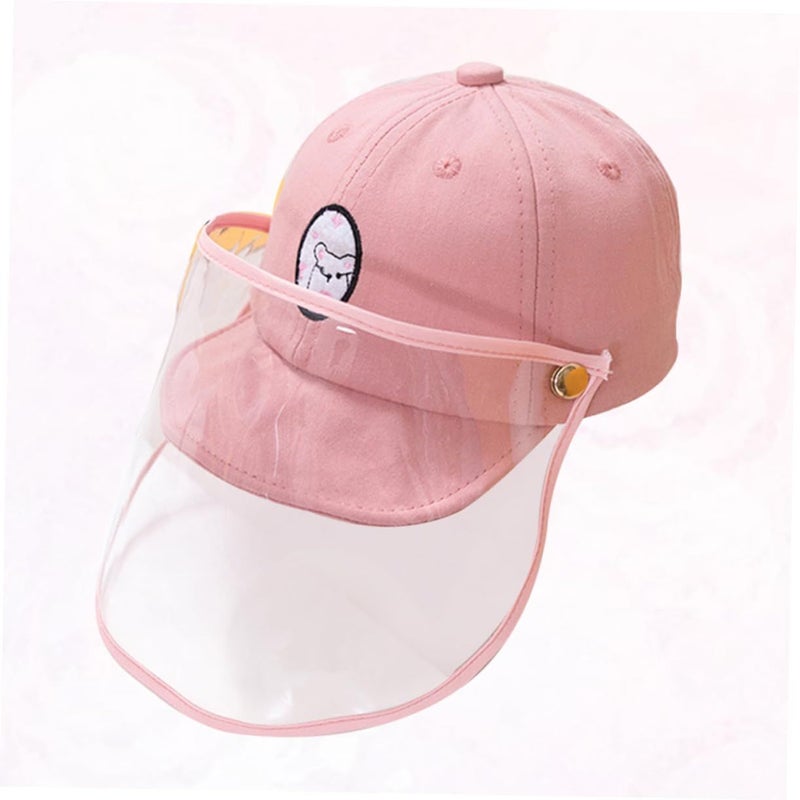 Detachable Boys Girls Sunscreen Cap Face Cover Cooling Hat For Outdoor Activities - Image 3