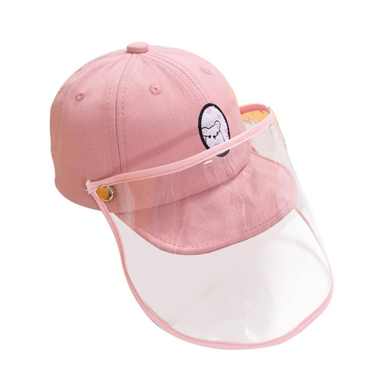 Detachable Boys Girls Sunscreen Cap Face Cover Cooling Hat For Outdoor Activities - Image 2