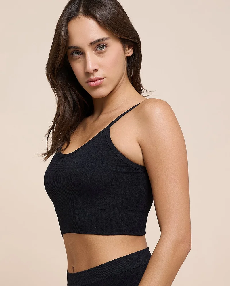 R&b  Ribbed Padded Sports Bra for Women | Best Price UAE