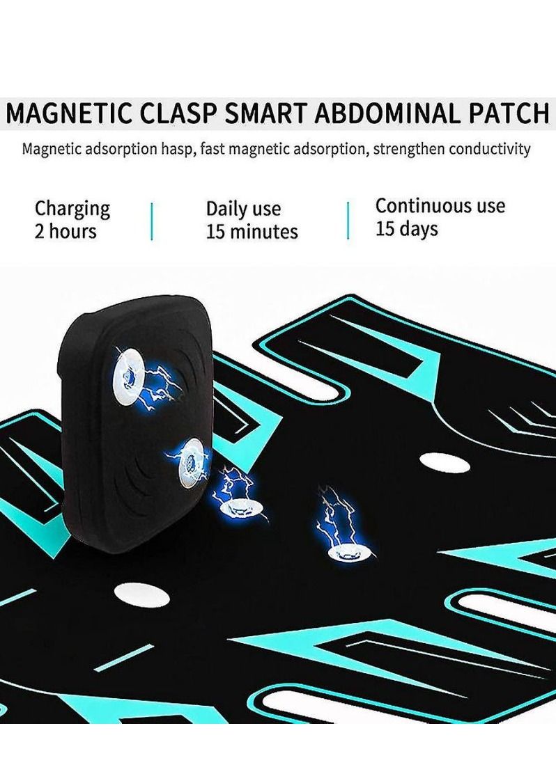 3 قطع من جهاز تحفيز العضلات الكهربائي Ems، جهاز تحفيز العضلات الكهربائي للتمرين مع جهاز تحفيز البطن وجهاز تحفيز الذراع والساق، لياقة بدنية ذكية للرجال - Image 4