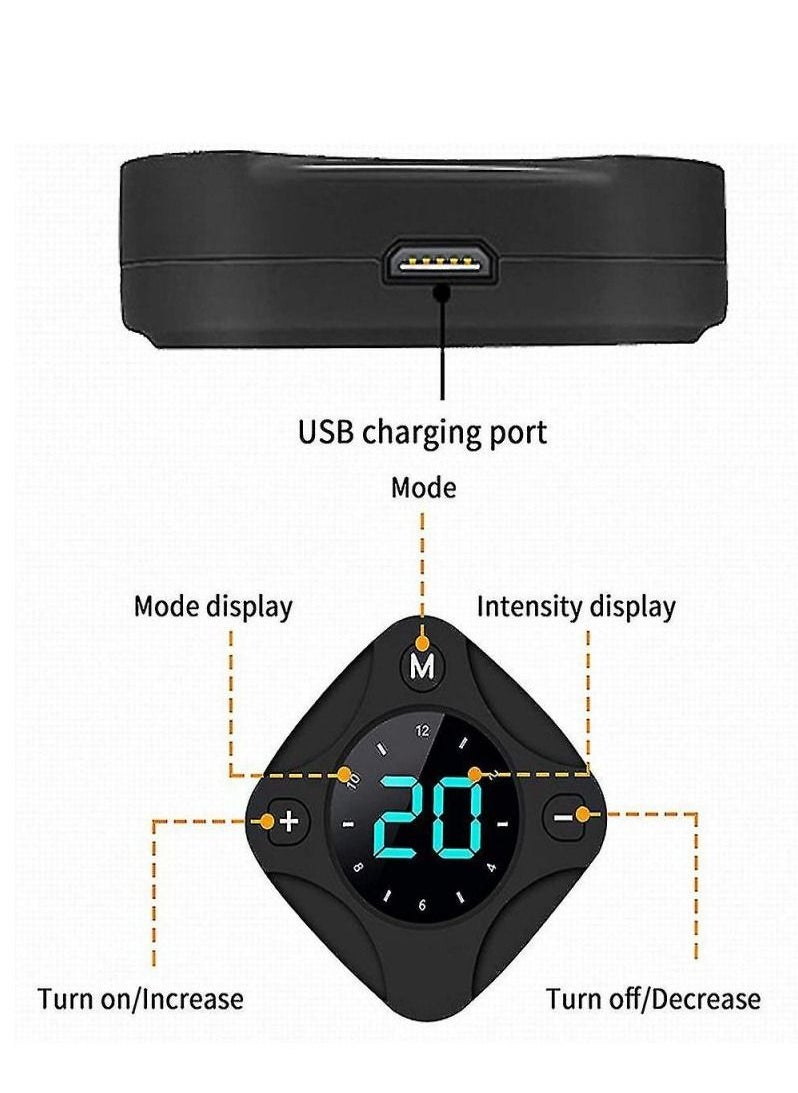 Generic 3 PCS Ems Stimulator, Electric Muscle Stimulator For Workout With Abdominal Stimulator And Arm Leg Stimulator, Smart Fitness For Men  - Image 3