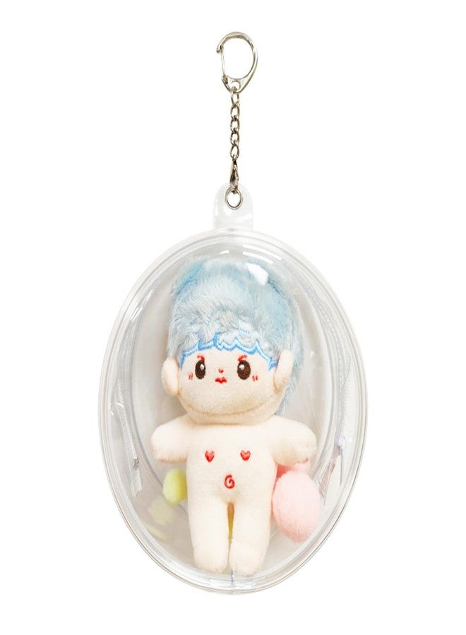 JAGTRADE 10cm Plush Doll Protective Bag, Scratch-Resistant Transparent Pendant Bag, Round Clear Doll Bags Organisers Container, 12x5cm - Image 5