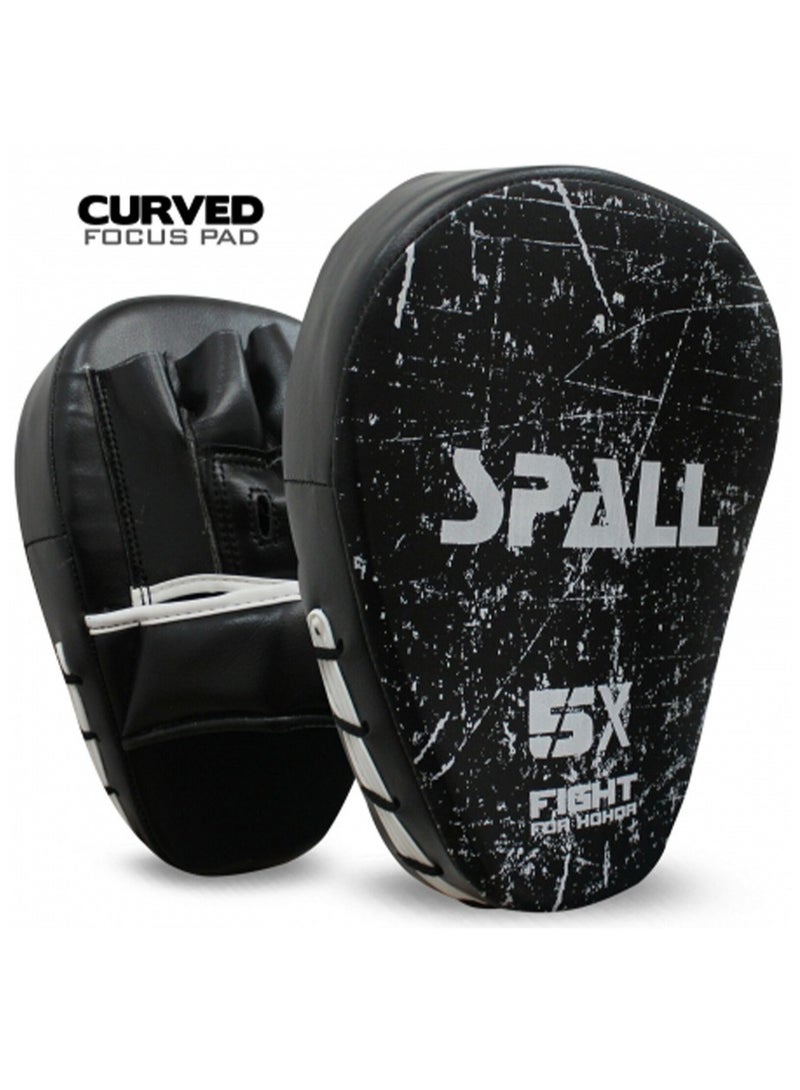Spall Pair of Focus Pads Hook Jabs Mitt Boxing Pads Hand Target Gloves Training For MMA Kick Boxing Pad Muay Thai Training Martial Arts Punch Mitts For Kids Men And Women - Image 1