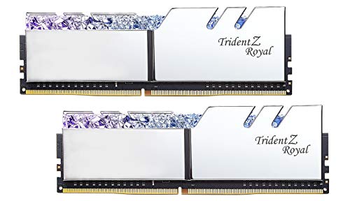 G.SKILL Trident Z Royal Series DDR4 RAM (XMP) 32GB (2x16GB) 3200MT/s CL16-18-18-38 1.35V Intel AMD Desktop Computer Memory U-DIMM - Silver (F4-3200C16D-32GTRS) - Image 2