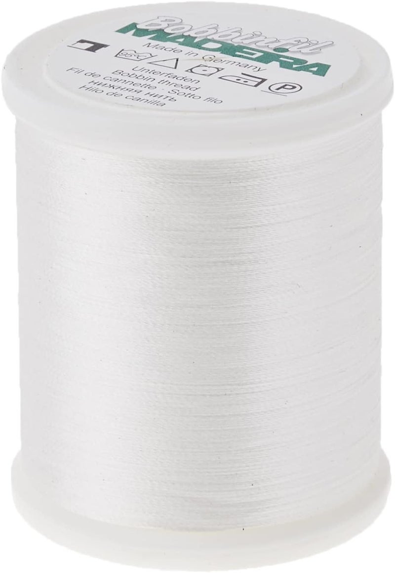 Madeira Sewing Thread, Polyester, White, 1000 Metres Length - Image 1