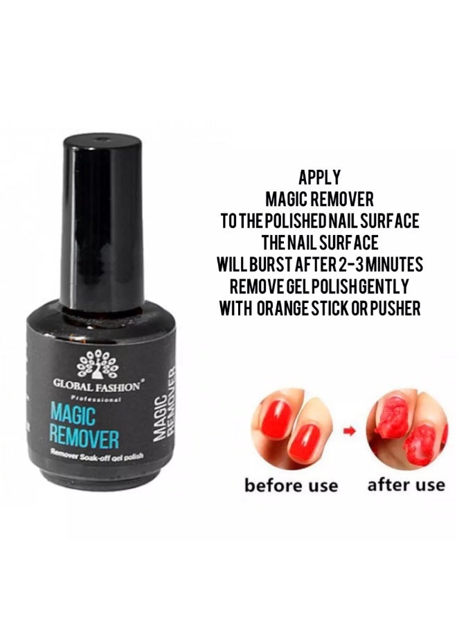 GLOBAL FASHION Magic, a magic gel nail polish remover to remove nail polish quickly and easily without causing damage to your nails. - Image 3