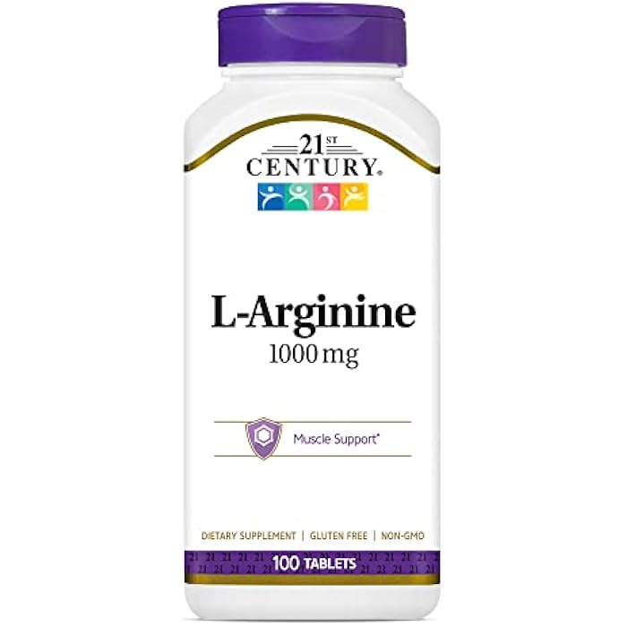 21st Century L-Arginine 1000mg, Maximum Strength 100 ea - Image 1