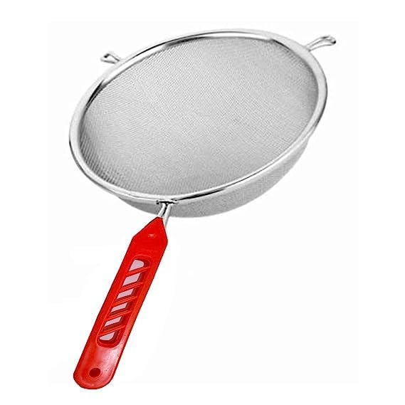 Tekzie 100 Stainless Steel Indian Mesh Quality SoupJuice Strainer 14 cm - Image 1