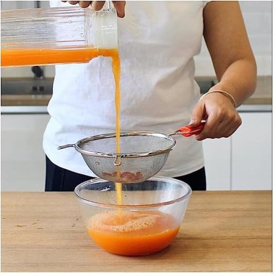 Tekzie 100 Stainless Steel Indian Mesh Quality SoupJuice Strainer 14 cm - Image 4