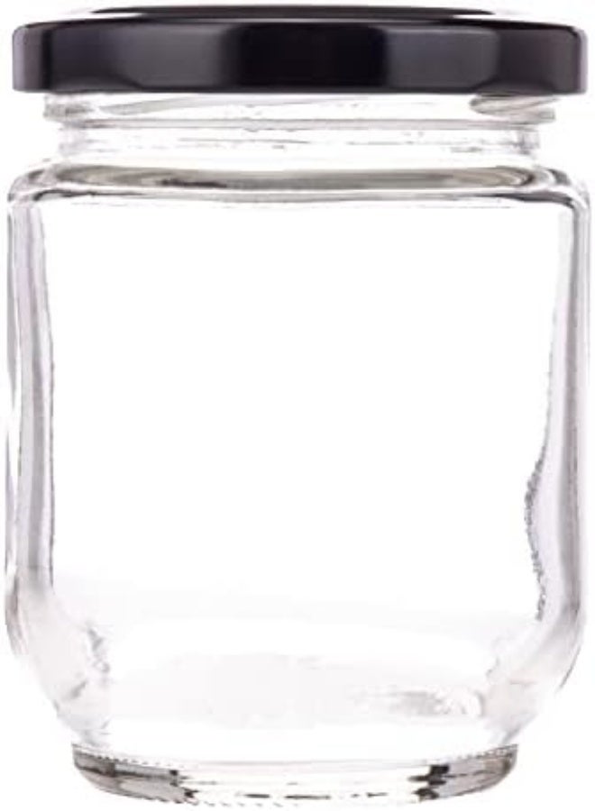 AKDC Glass Bottle W/Blk Lid L(6CM) XW(6CM) XH(8CM) Transparent - Image 5