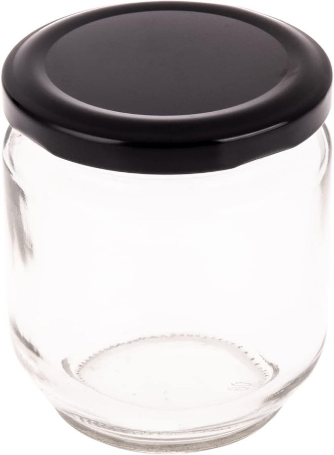 AKDC Glass Bottle W/Blk Lid L(6CM) XW(6CM) XH(8CM) Transparent - Image 4