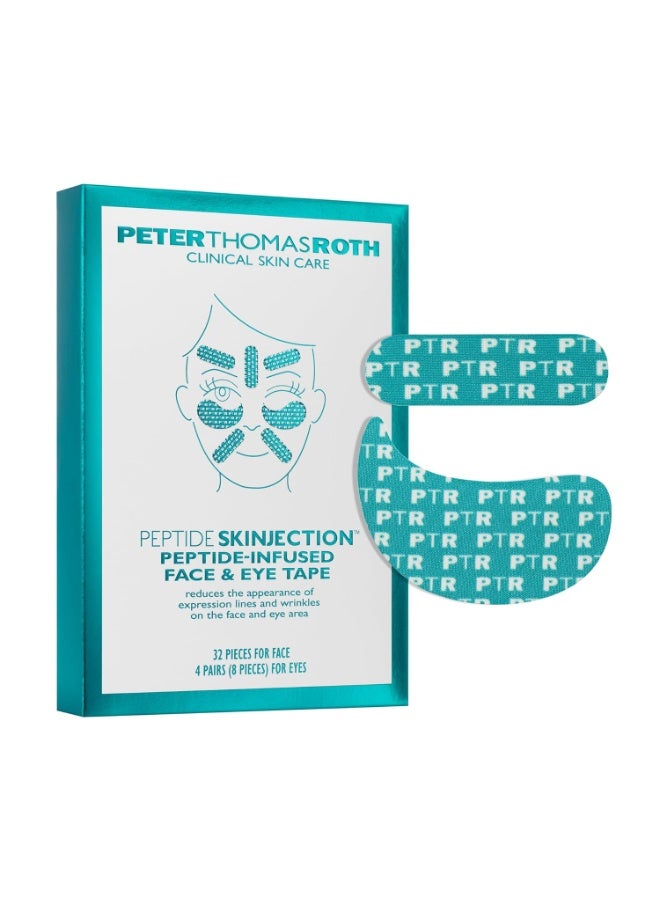 PETER THOMAS ROTH Peptide Skinjection™ ​Peptide-Infused Face & Eye Tape | Face Tape For Wrinkles and Aging Skin | Peptide Face Tape - Image 1