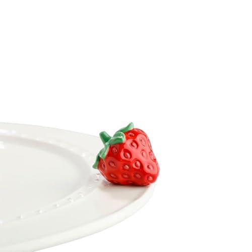 nf nora fleming Nora Fleming Hand-Painted Mini: Juicy Fruit (Strawberry) A142 - Image 1