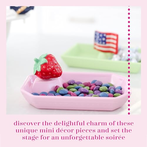 nf nora fleming Nora Fleming Hand-Painted Mini: Juicy Fruit (Strawberry) A142 - Image 3