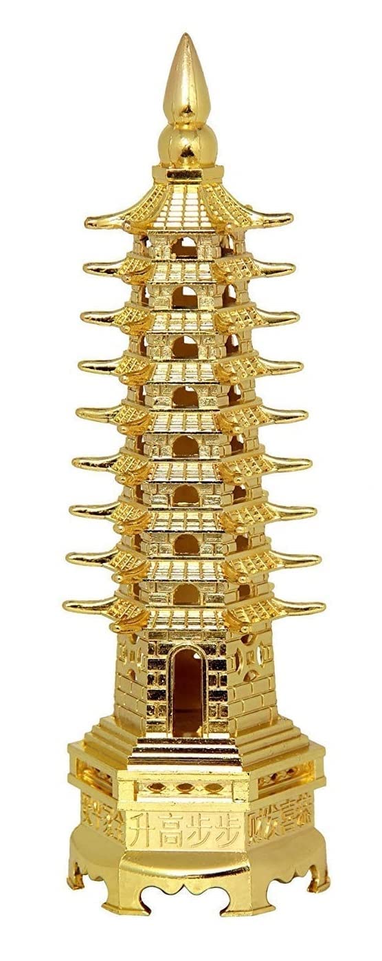 ARTISKRITI Education Tower Feng Shui for Students, Pagoda Tower Vastu Items for Good Luck and Academic and Business Success, Fengshui Items - Image 2