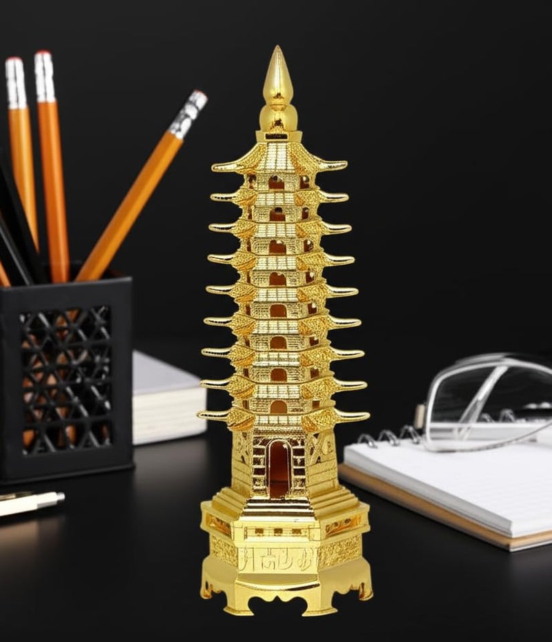 ARTISKRITI Education Tower Feng Shui for Students, Pagoda Tower Vastu Items for Good Luck and Academic and Business Success, Fengshui Items - Image 5