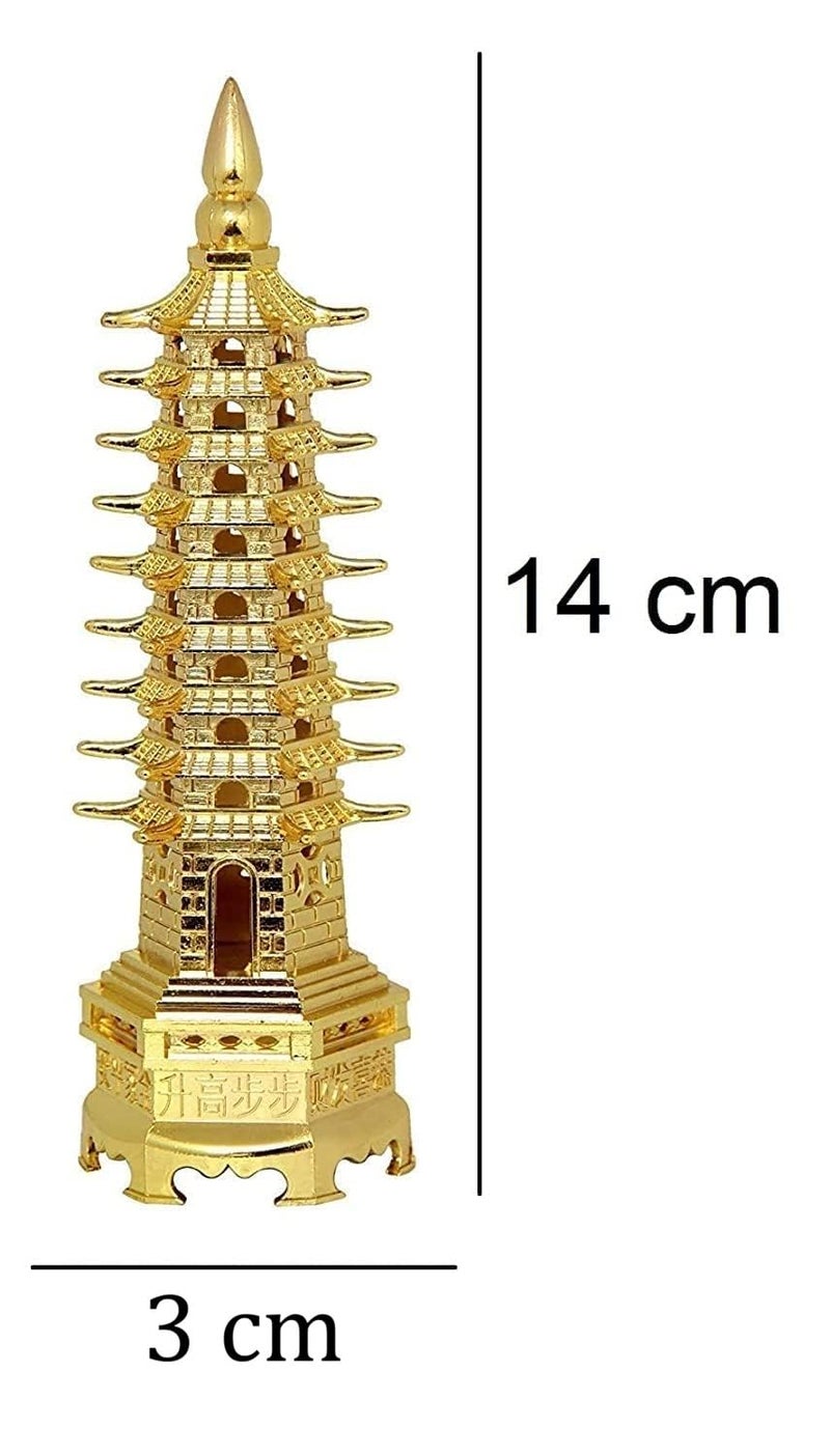 ARTISKRITI Education Tower Feng Shui for Students, Pagoda Tower Vastu Items for Good Luck and Academic and Business Success, Fengshui Items - Image 3