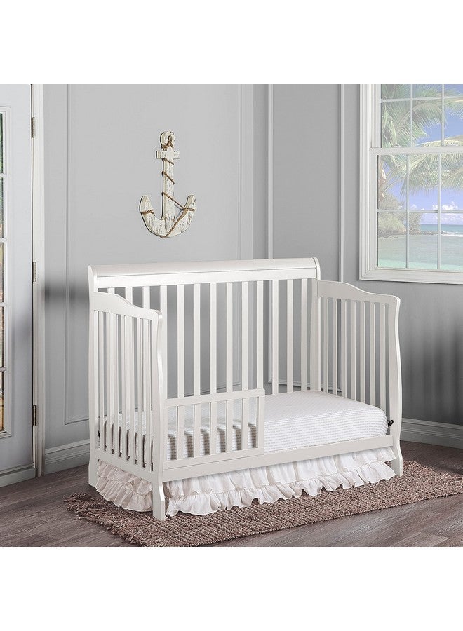 Dream On Me Convertible Crib Toddler Guard Rail In White Compatible With Select Cribs Crib To Toddler Bed Conversion Easily Attachable (21.25L X 1.2W X 12.25H) - Image 3