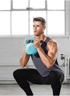 Occuwzz 8KG Water-Filled Kettlebell – Anti-Slip Grip Adjustable Weight for Strength Training & Home Workouts, Portable Fitness Kettlebell for Men, Women & Kids (Blue)  - Image 3