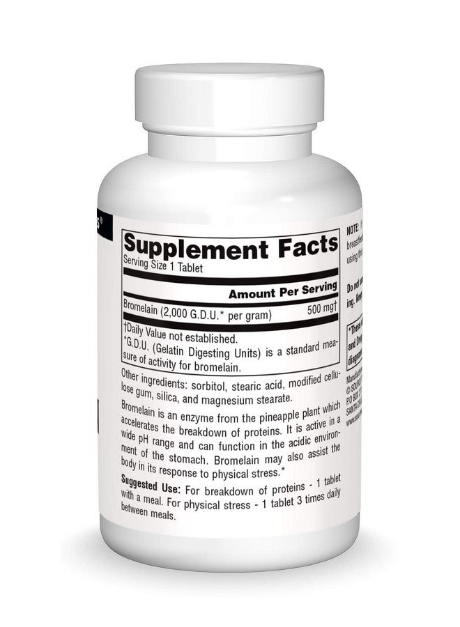 Source Naturals برومايلين 2000 قرص 60 عدد - Image 4