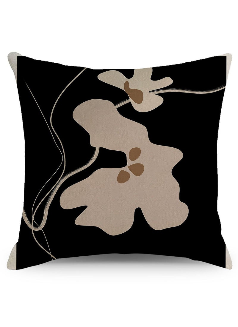 Y&D - Nordic abstract pattern linen material pillowcase pillow cover 45*45cm - Image 1