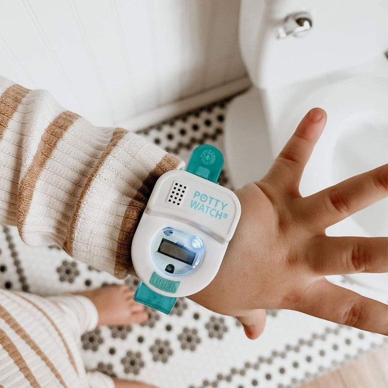 POTTY TIME Potty Watch for Kids Potty Training - Potty Training Watch with 3 Fun Flashing Lights and Music - Water-Resistant Watch - Potty Watch Remind Kids Every 30, 60 or 90 Minutes - Blue - Image 5