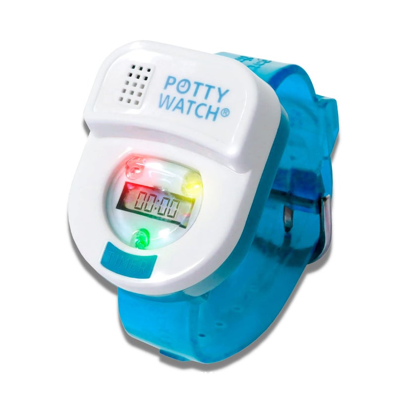 POTTY TIME Potty Watch for Kids Potty Training - Potty Training Watch with 3 Fun Flashing Lights and Music - Water-Resistant Watch - Potty Watch Remind Kids Every 30, 60 or 90 Minutes - Blue - Image 1