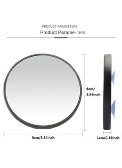 ORiTi 2 PCS 15x Mirror with Suction Cup Technology - Portable 15X Magnification Mirror for Travel and Personal Grooming  - Image 2