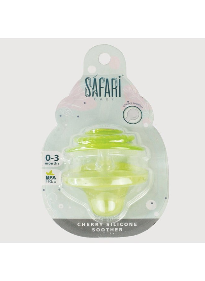 Safari - Safari Baby Cherry Silicone Soothers 0-3 Months - Image 1