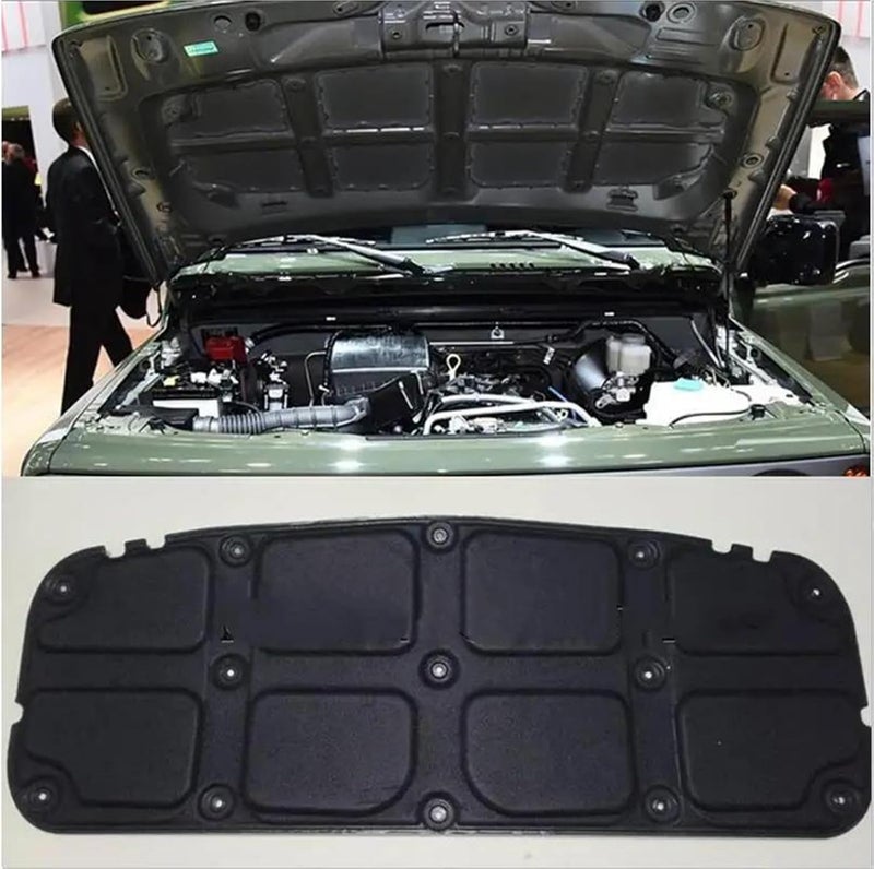 Bonnet Mat for Suzuki for Jimny Jb64 Jb74 2019-2021 Heat Sound Insulation Cotton Front Hood Engine Firewall Mat Pad Cover Noise Deadener Engine Heat Insulation Pad - Image 3