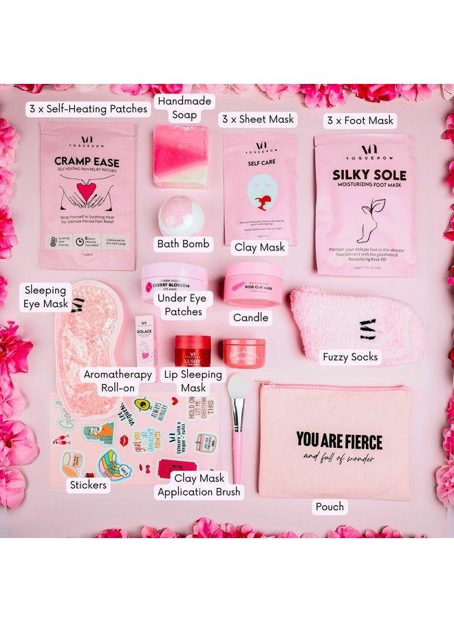 VogueNow - Spa Gifts For Women (Set Of 22) Premium Self Care Spa Kit With Bath Sleep Skin Care Sets & Self Care Items For Women Birthday Gifts Spa Gift Baskets For Women Mothers Day Gift Basket - Image 1